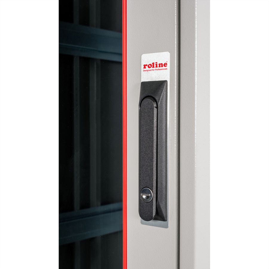 ROLINE 19-Zoll Netzwerkschrank Pro 47 HE, 800x800 BxT Glastür grau