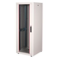 ROLINE 19-Zoll Netzwerkschrank Basic 32 HE, 600x600 BxT Glastür grau