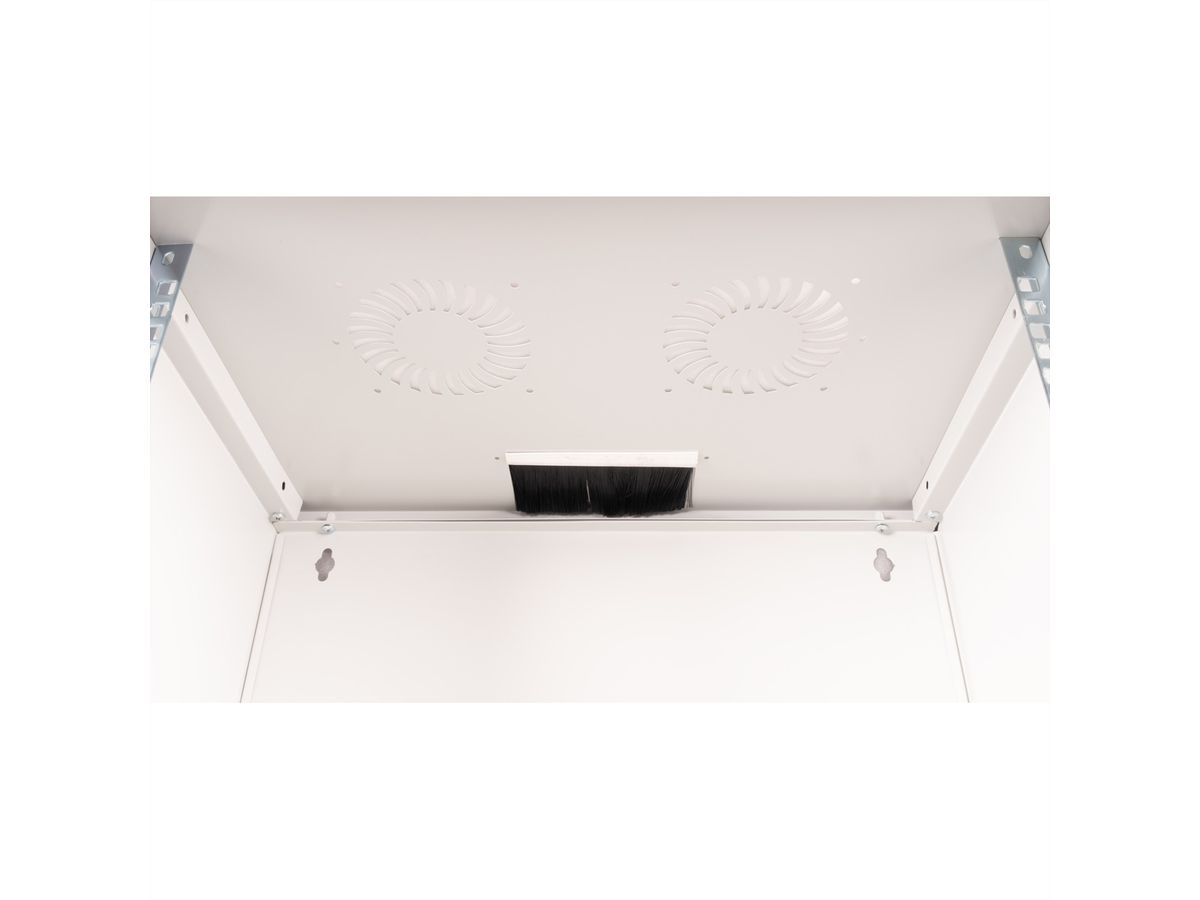 ROLINE 19-Zoll Wandgehäuse Basic 12 HE, 540x400 BxT Bausatz grau