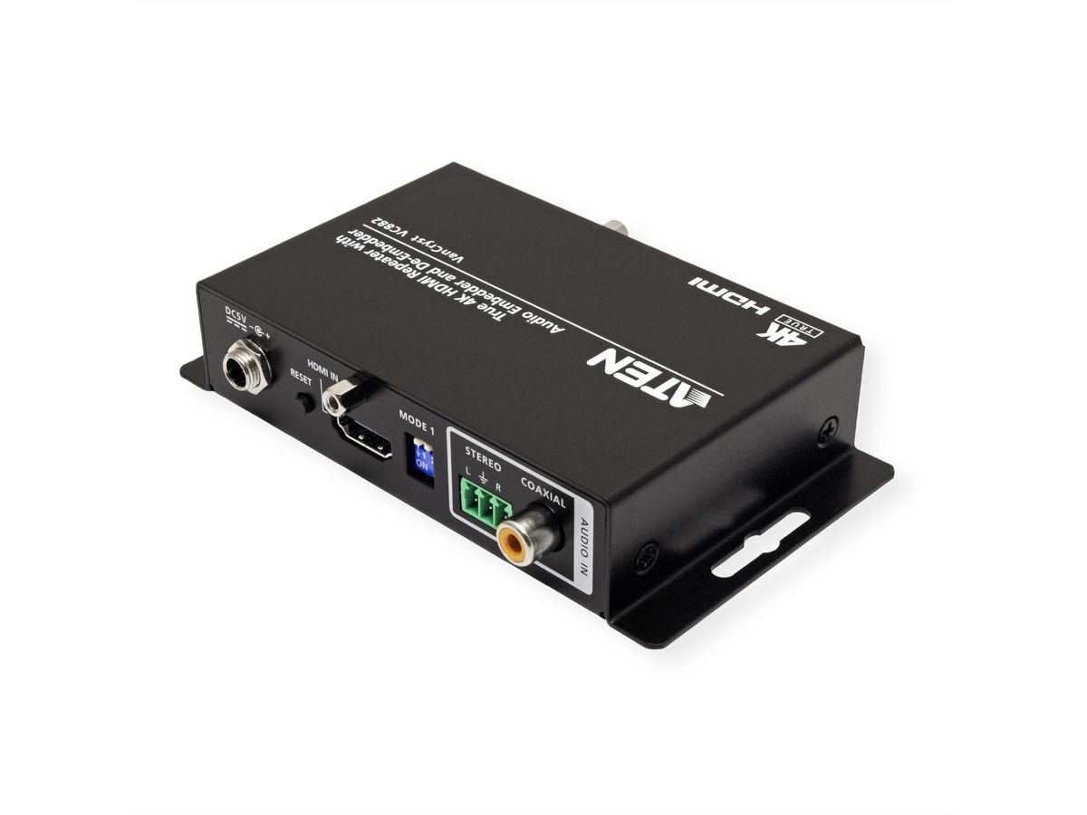 ATEN VC882 True 4K HDMI Repeater mit Audio Embedder und De-Embedder