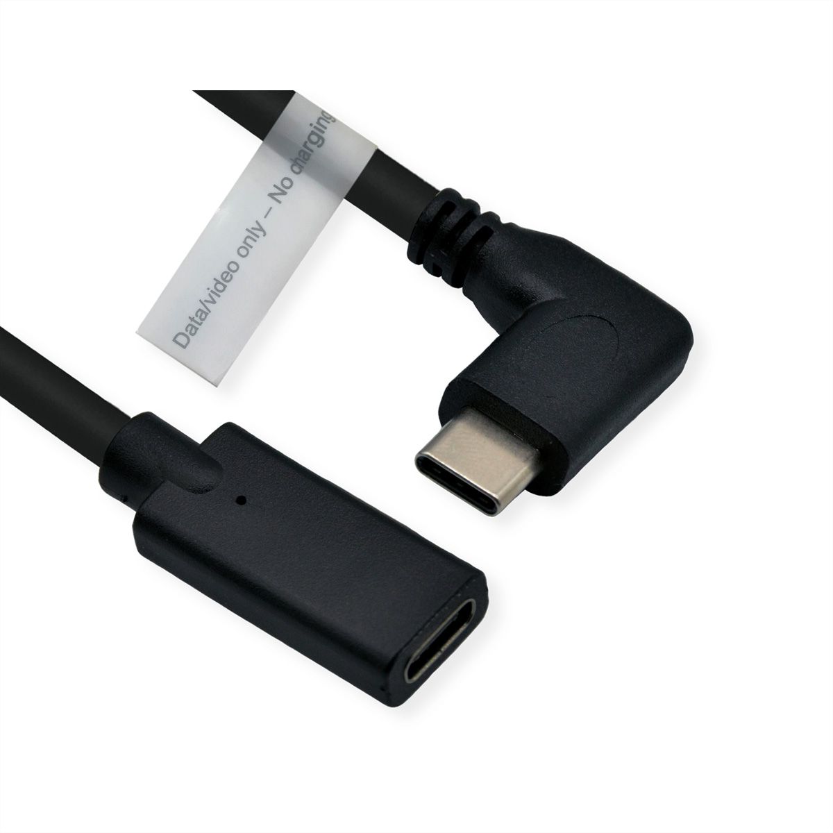ROLINE Video-Verlängerungskabel (DP Alt Mode), USB Typ C-C, ST/BU, schwarz, 2 m