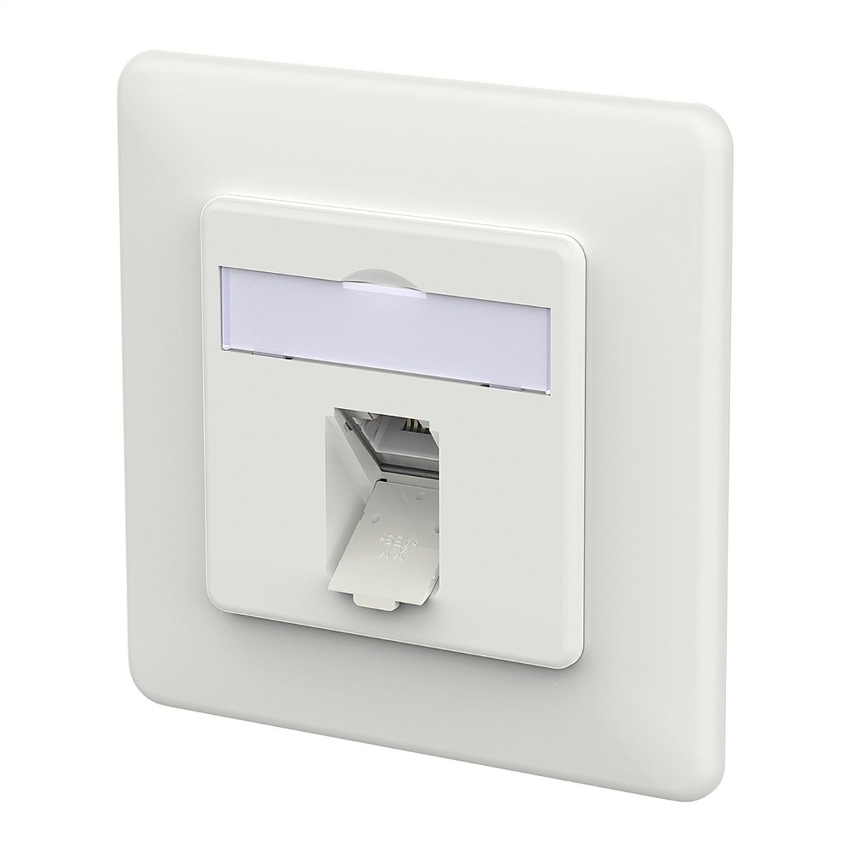 METZ CONNECT E-DAT C6A LSA++ Dose, 1 Port, UP, verkehrsweiß