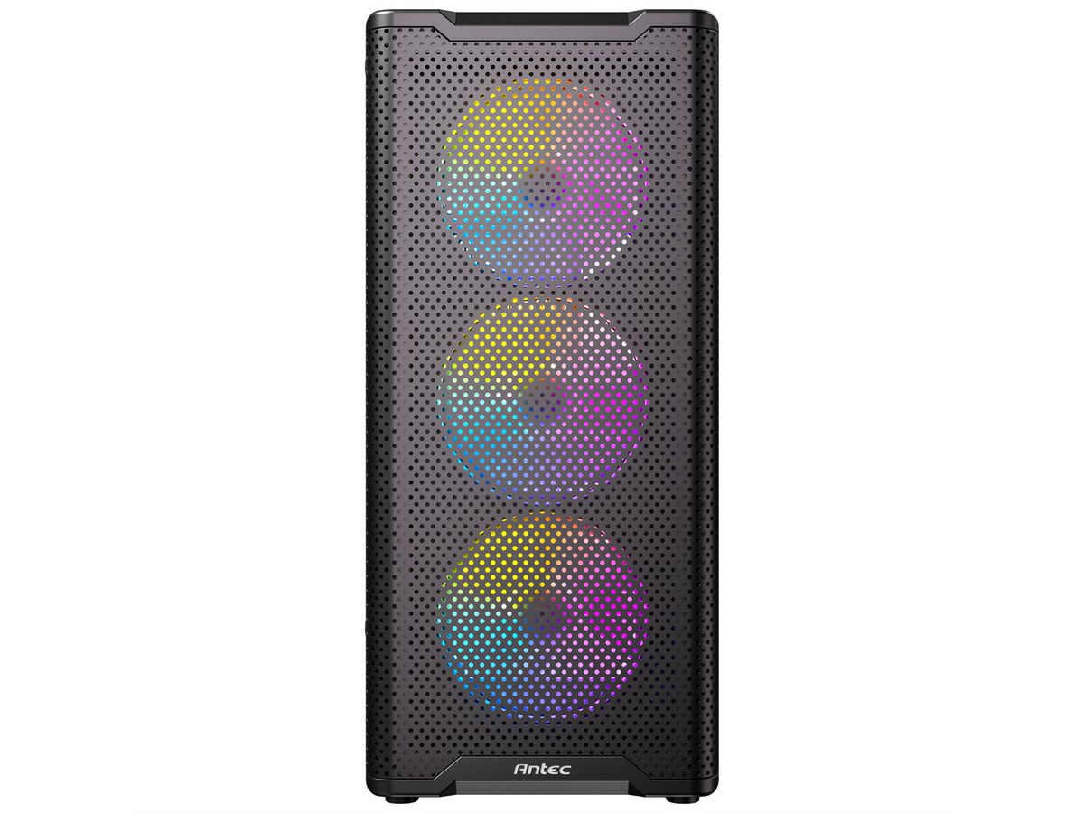 ANTEC VX-310 ARGB ATX, Micro-ATX , ITX Mid Tower Gaming PC Gehäuse, schwarz