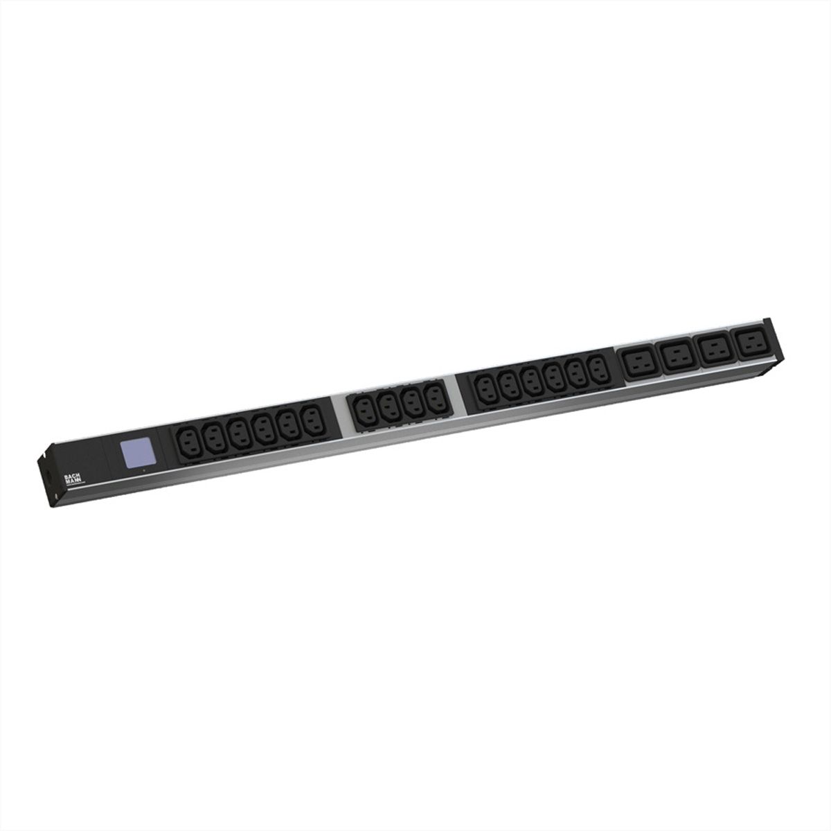 BACHMANN BN0500 Local Metered 19"ALU 1HE 6xC13 2xC19, L:3m SPD 3G2,5mm² CEE16A