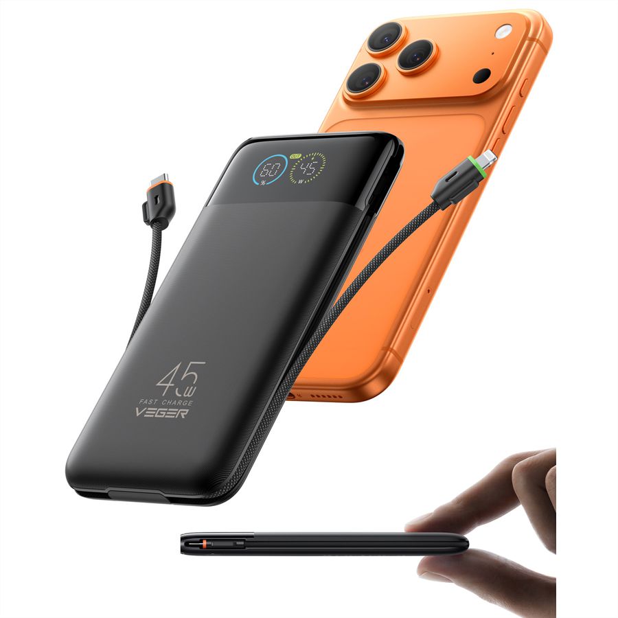 VEGER Powerbank W2085S 20000mah Black