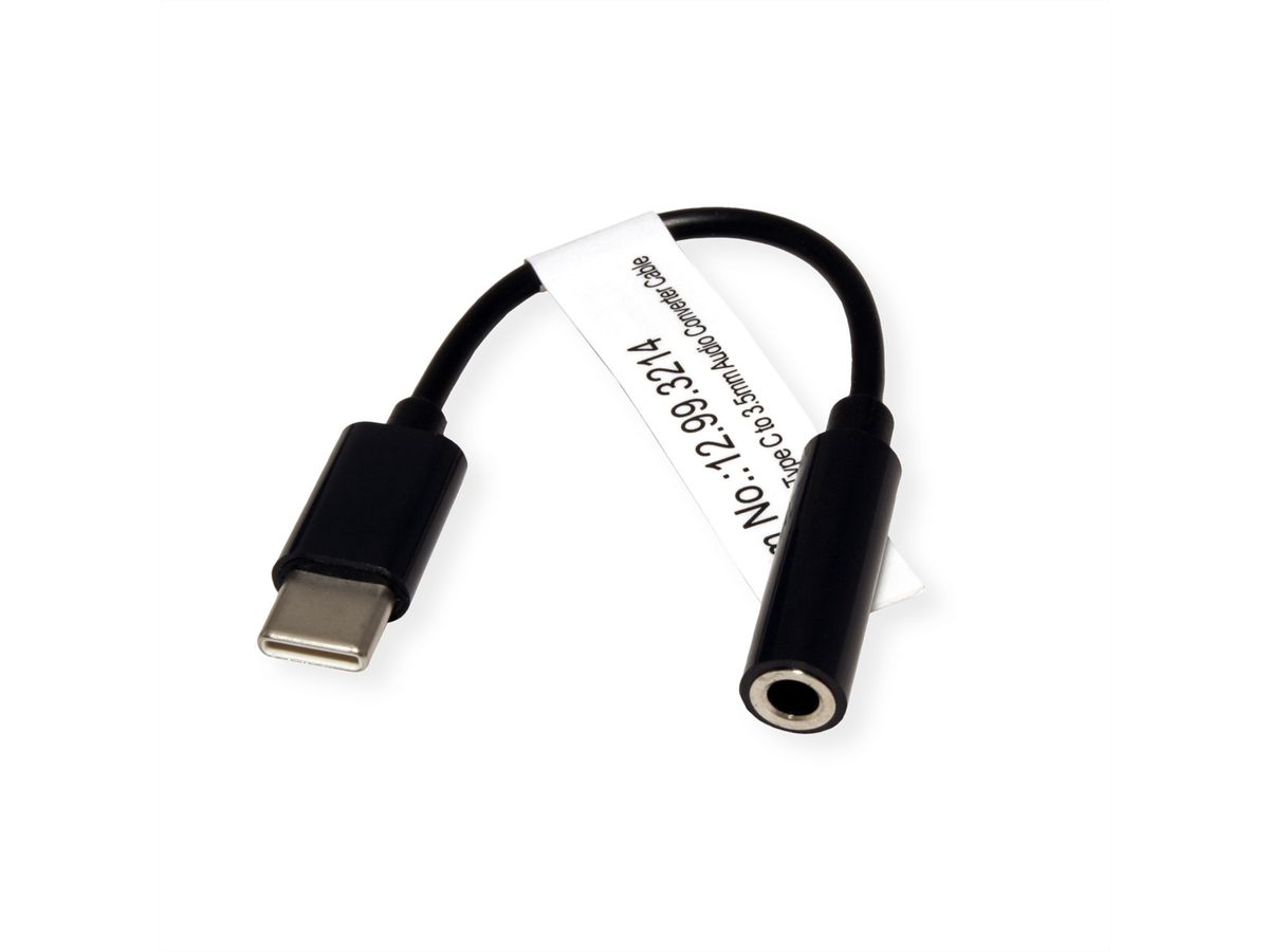 VALUE Adapter USB Typ C - 3,5mm Audio, ST/BU, 0,13 m