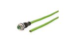 METZ CONNECT Anschlussleitung M12-Stecker ger./offen, 8polig, X-kodiert, PUR, 2 m