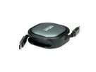 ROLINE USB 2.0 Aufrollbares Kabel, C-C ST/ST, schwarz, 1,2 m