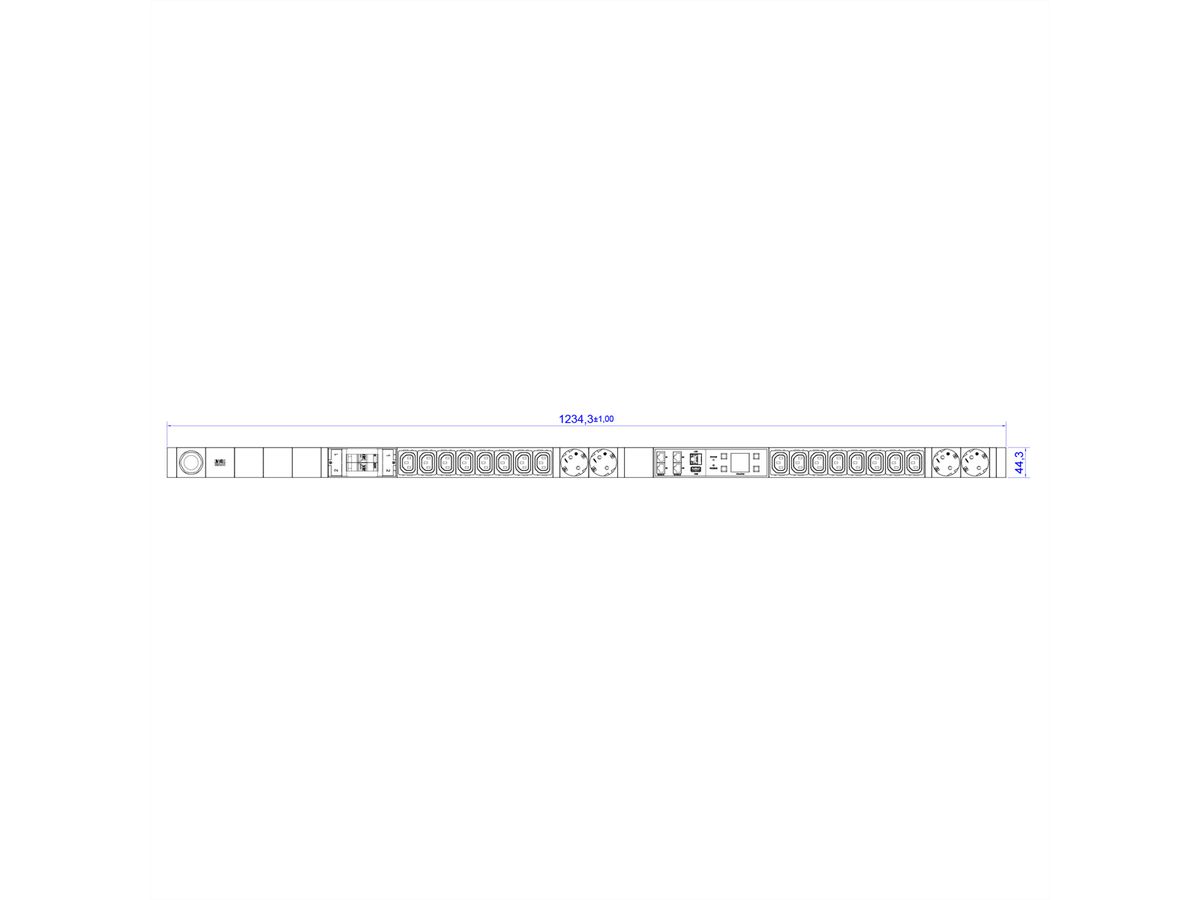 BACHMANN BN3000 16xC13 4xCEE7/3 2xLS, Messung pro Phase