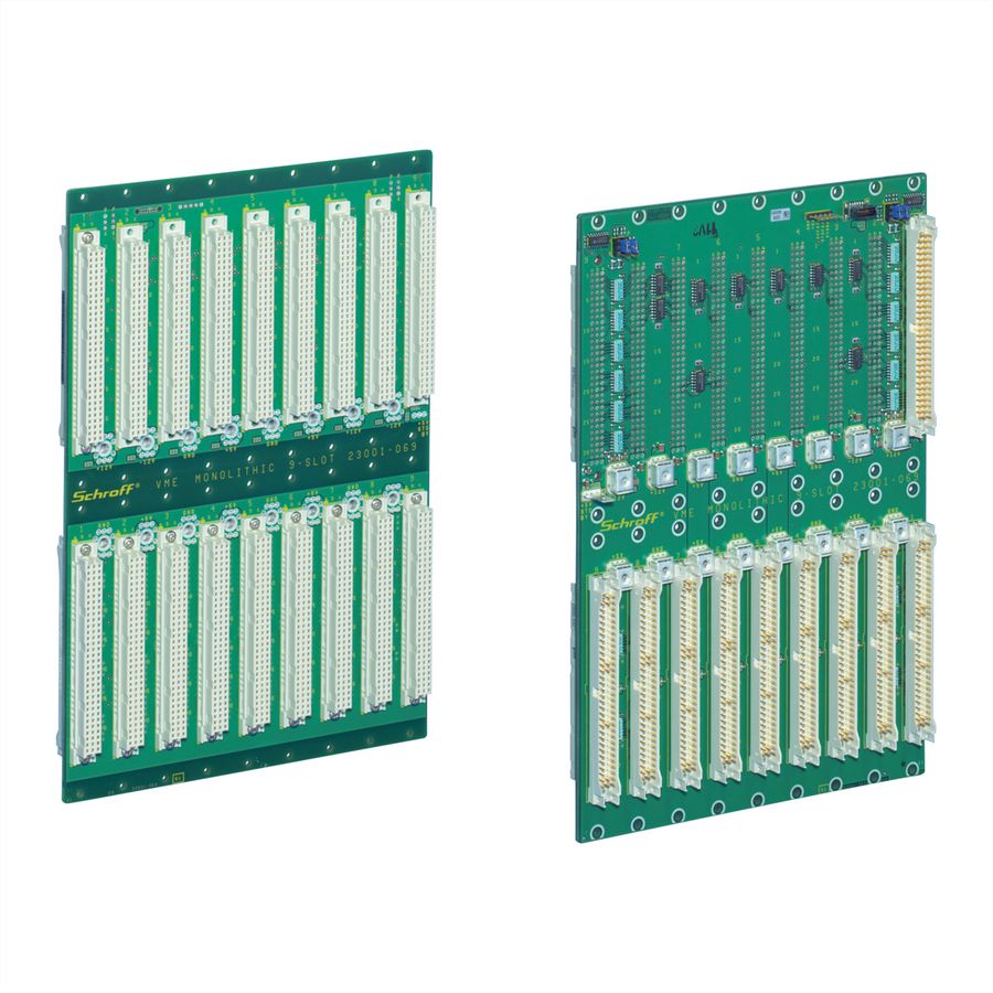 SCHROFF BUSPLATINE 8SLOT MONO EDC