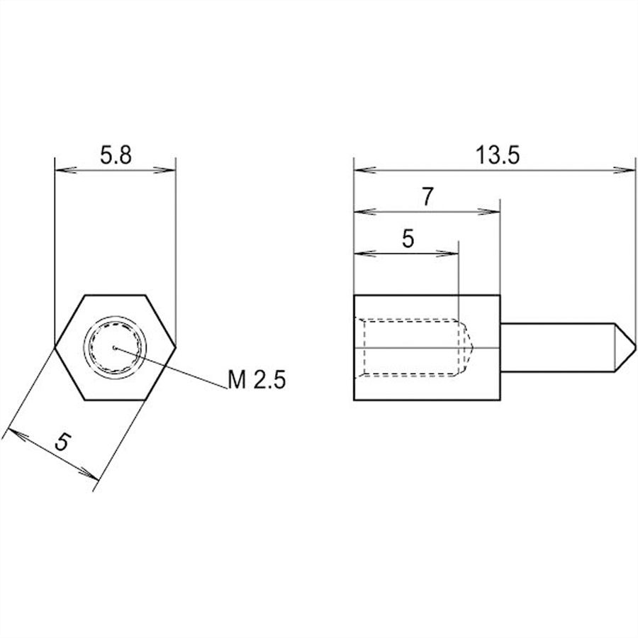 SCHROFF Spannungs-Codierstift für PMC Mezzanine-Karten - CODIERSTIFT 5V 3,3V PMC-KART