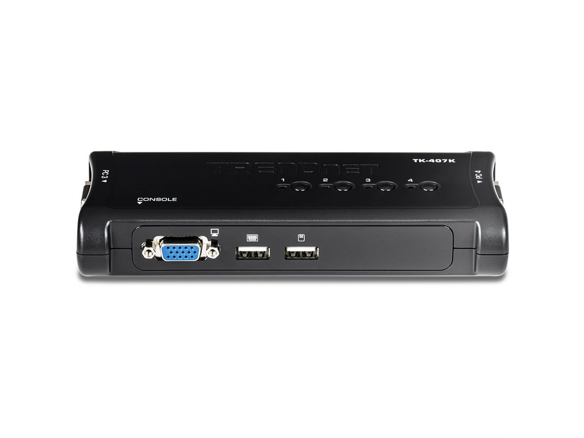 TRENDnet TK-407K KVM Switch 4-Port USB Kit