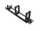 VALUE 19"-Frontplatte, 5 Kabelösen Typ C, Kabeldurchführung, schwarz