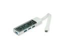 ROLINE Mobiler USB 3.2 Gen 1 Hub, 4fach, Typ A+C Anschlusskabel