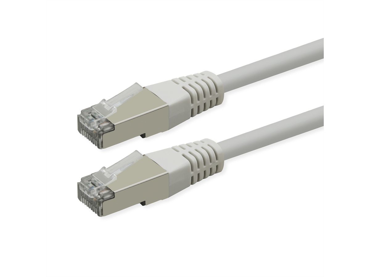 ROLINE Patchkabel Cat.6 (Class E), PoE, S/FTP (PiMF), weiß, 2 m