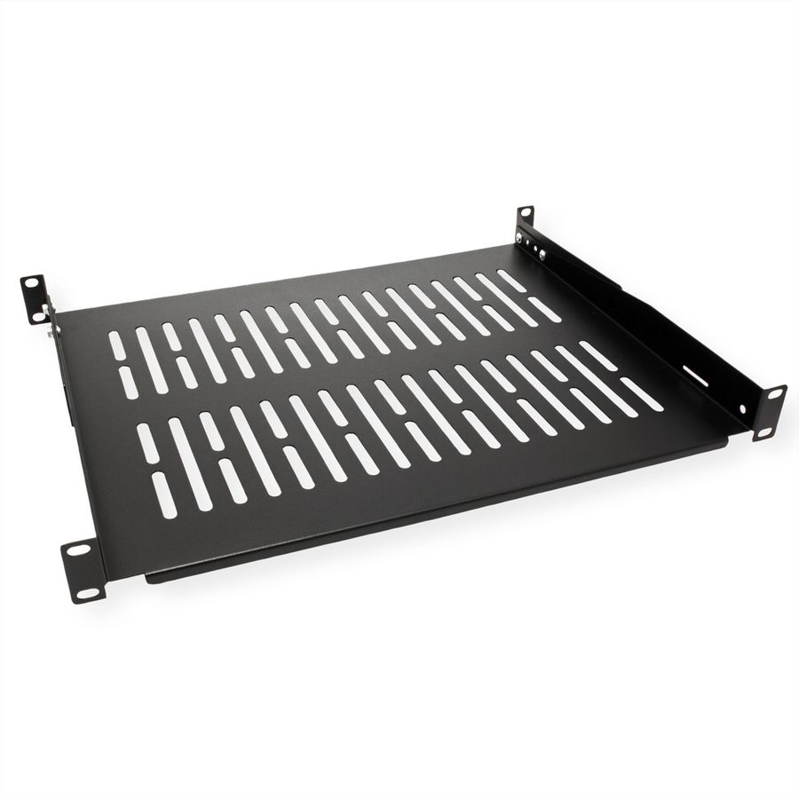 VALUE 19-Zoll-Geräteträger, 485 x 350mm, max. 25kg, schwarz