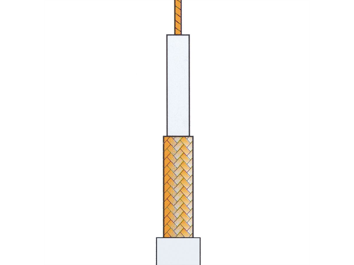 Koaxialkabel RG-59, schwarz, 100m, 75 Ohm