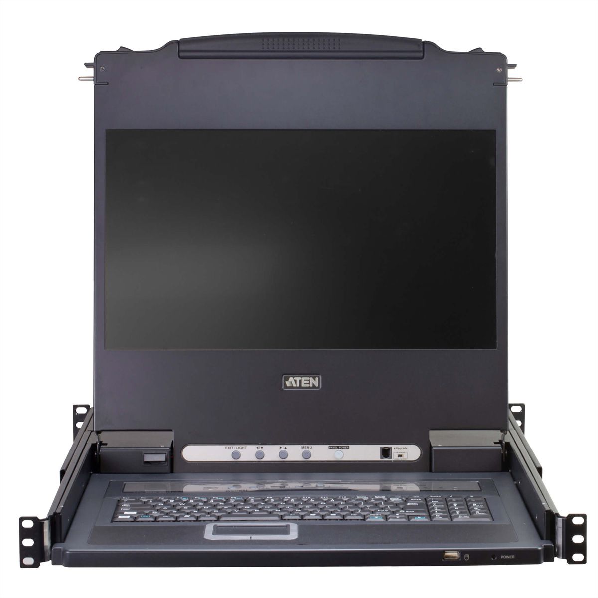 ATEN CL5716MW 43cm wide LCD KVM Switch, USB-PS/2, VGA, 16 Port, IT-Layout
