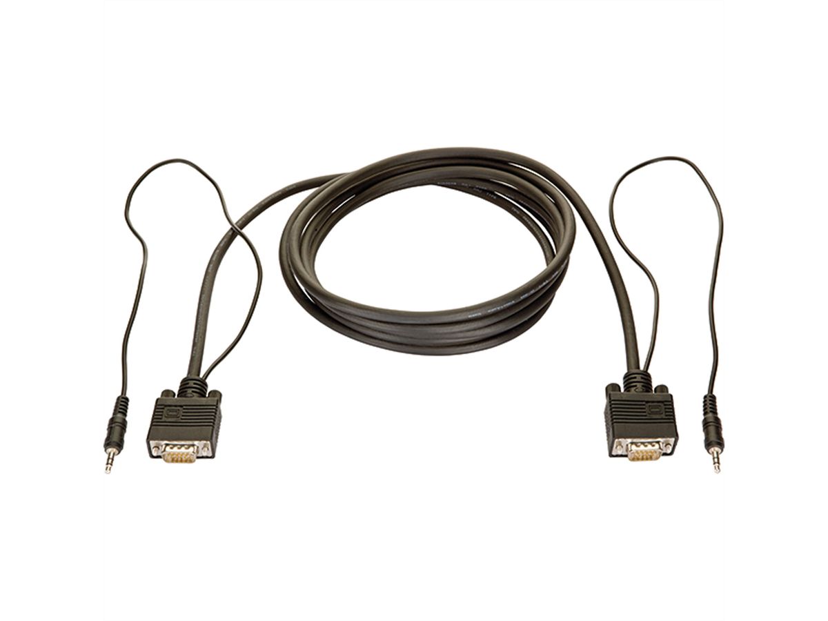 BACHMANN VGA Miniklinke Kombikabel 3,0m VGA+Miniklinke