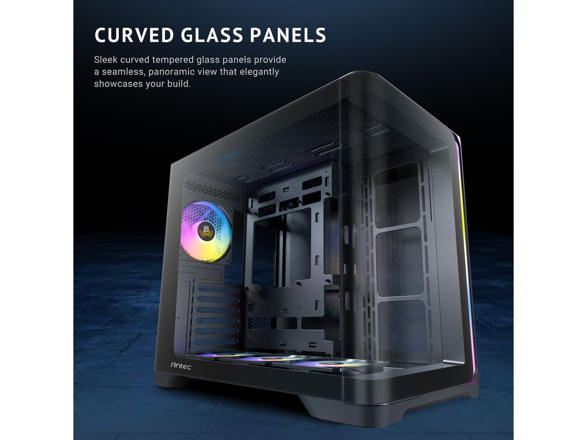 ANTEC Constellation C5 Curve ARGB PC Gehäuse Midi Tower ATX, schwarz