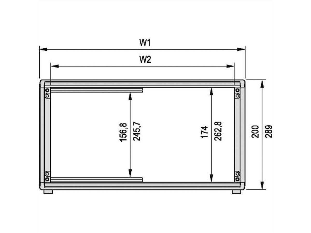 SCHROFF Gehäuse 4 und 6 HE, ungeschirmt - PROPAC PRO GEH.6HE 84TE 506T