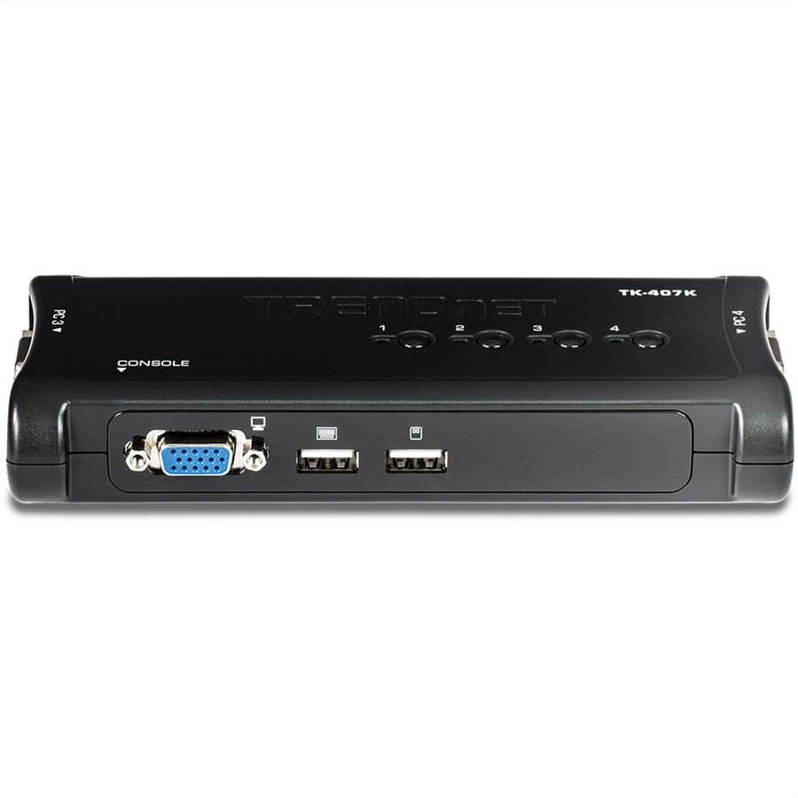 TRENDnet TK-407K KVM Switch 4-Port USB Kit