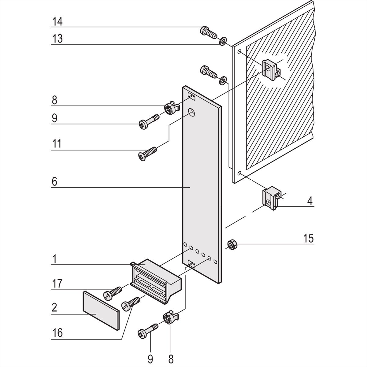 SCHROFF Steckbaugruppe mit starrem Griff in Trapezform - STECKBAUGRUPPE 3HE 7TE EL/C