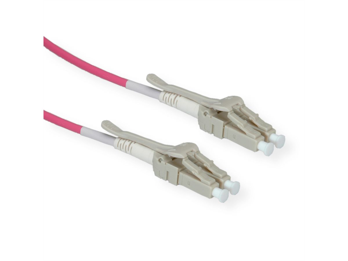 ROLINE LWL-Kabel 50/125µm OM4, LC/LC, Low-Loss-Stecker, violett, 10 m