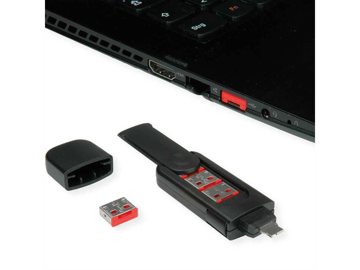 ROLINE 10x USB-A Schloss für 11.02.8330