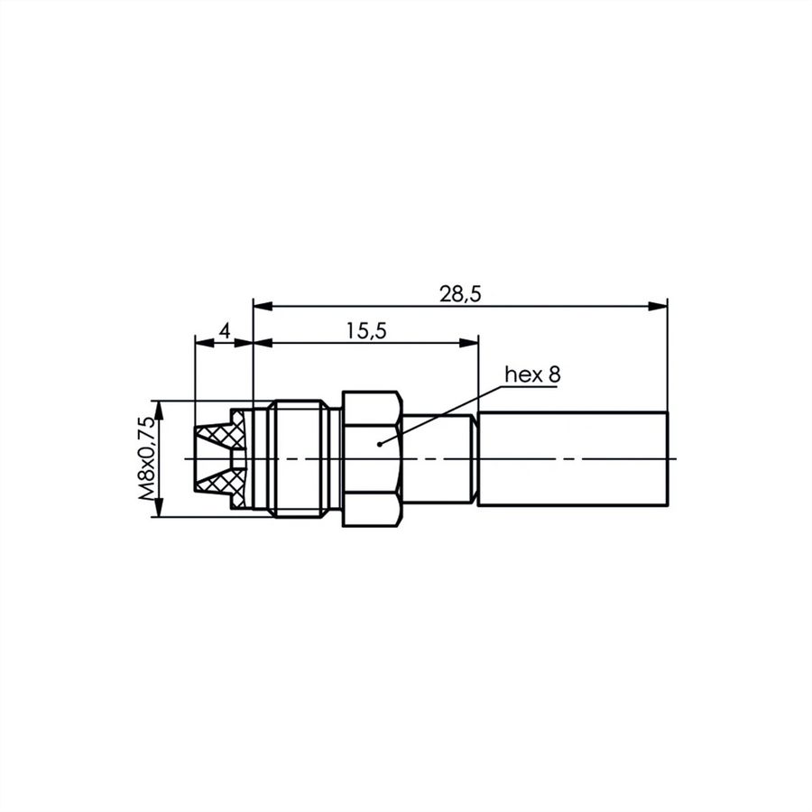 TELEGÄRTNER FME-Kabelbuchse, für RG-58C/U, crimp