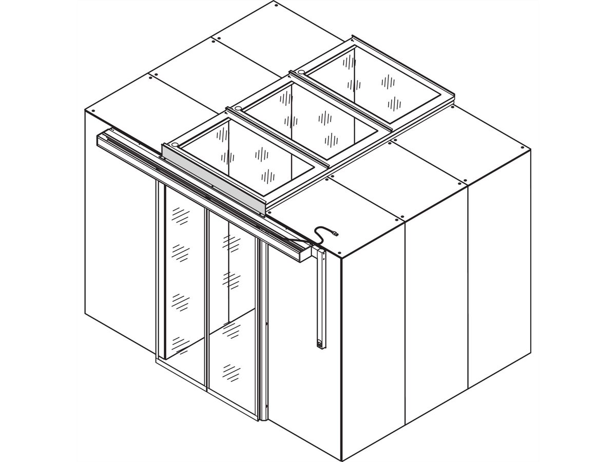 SCHROFF EINH.AUTOM.SCHIEBETUER 1200B