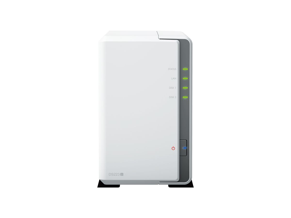 Synology DiskStation DS223J NAS & Speicherserver Desktop Eingebauter Ethernet-Anschluss Weiß RTD1619B