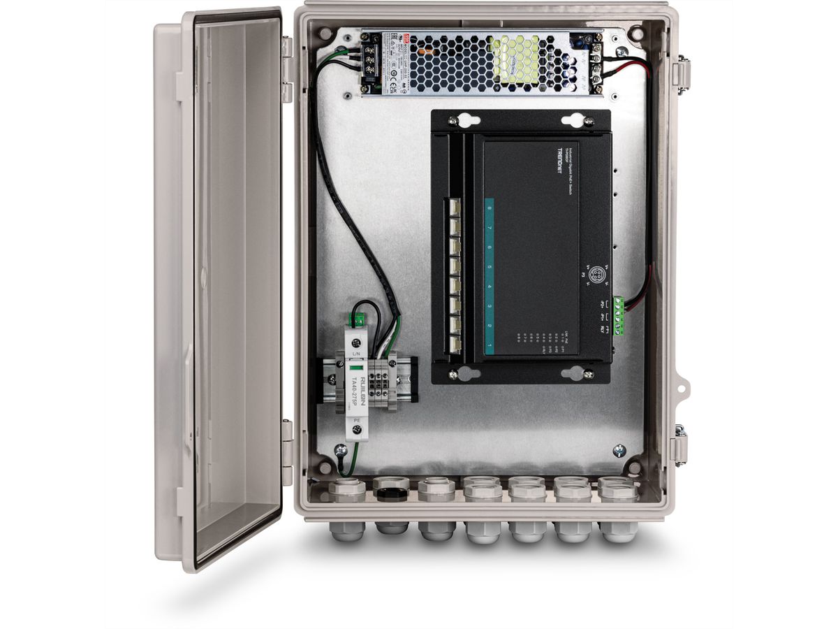 TRENDnet TI-CA3K Gehäuse Outdoor IP68 wetterfest inkl. Netzteil, grau