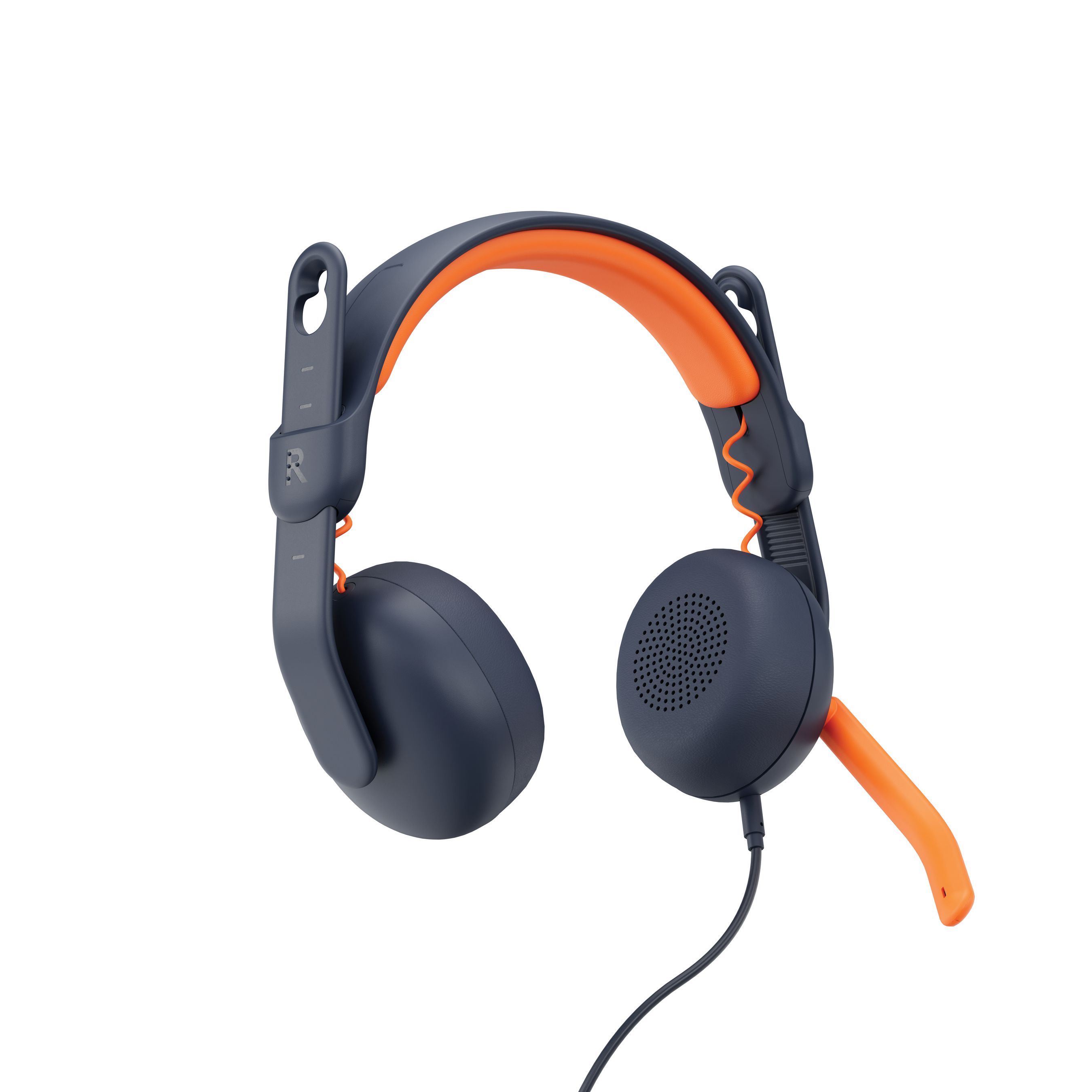 Logitech Zone Learn Kopfhörer Kabelgebunden Kopfband Ausbildung USB Typ-C Blau, Orange