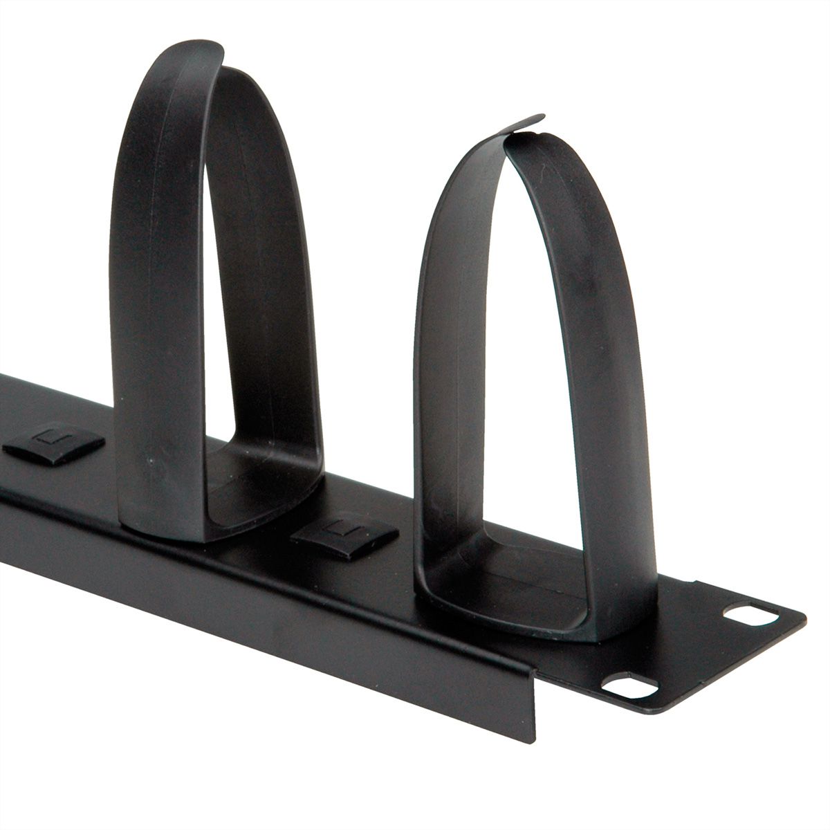 VALUE 19-Zoll-Frontplatte 1HE mit 5 Kabelösen, schwarz