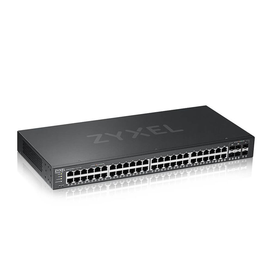 Zyxel GS2220-50-EU0101F Netzwerk-Switch Managed L2 Gigabit Ethernet (10/100/1000) Schwarz