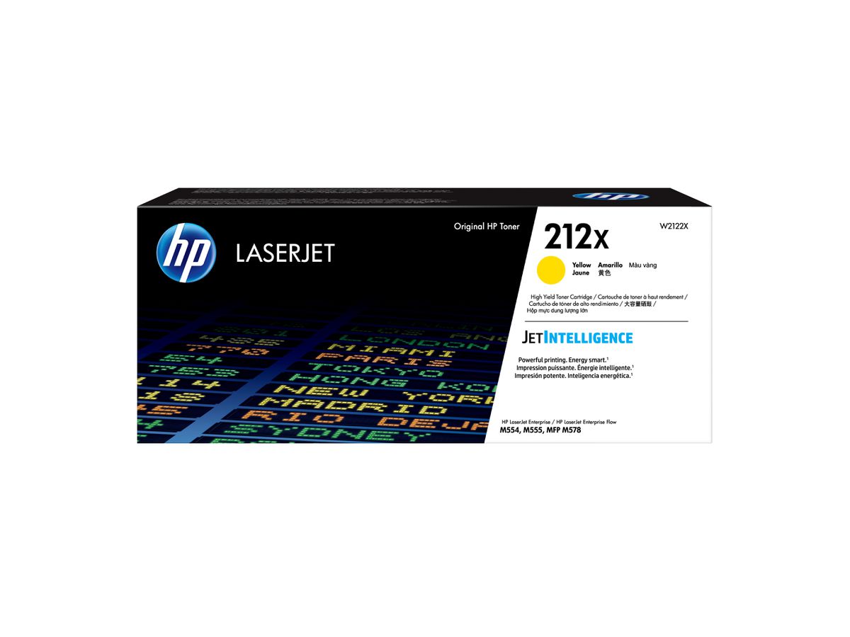 HP 212X Gelb Original LaserJet Tonerkartusche mit hoher Reichweite