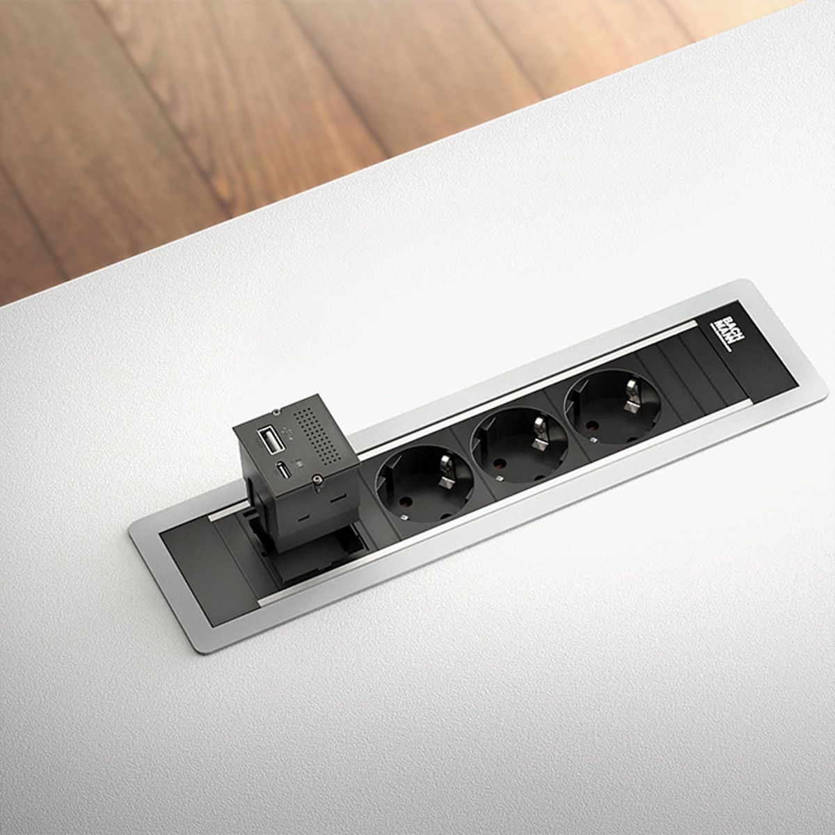 BACHMANN Modul Portreplikator 2x USB, RJ45, Mini DisplayPort, USB-C, PowerDelivery 100W