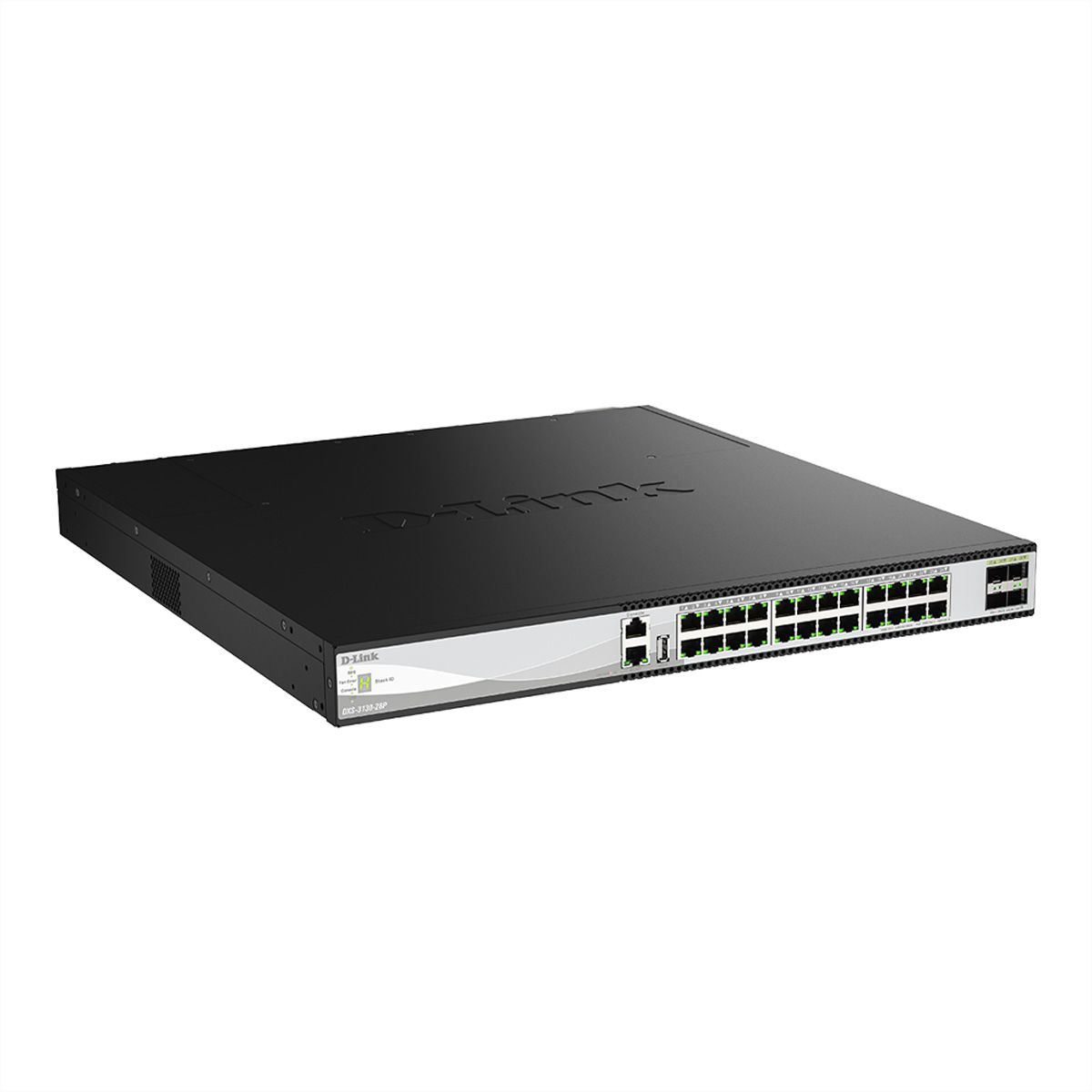 D-Link DXS-3130-28P/E 28-Port 10G Switch, Managed Stackable PoE++ 25G-Uplinks