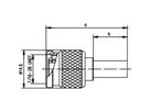 TELEGÄRTNER TNC-Crimpstecker 50 Ohm für RG-58C/U