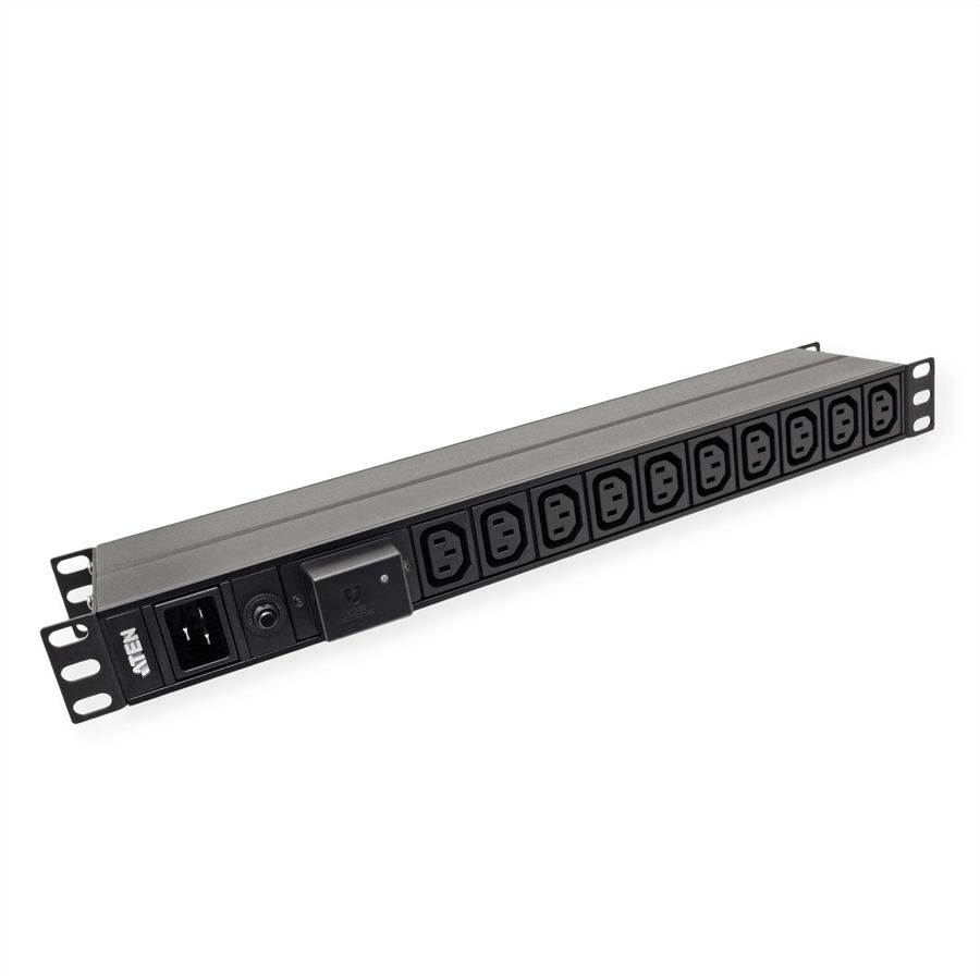 ATEN PE0218SG 1U 16A 18-Port Basic PDU mit Überspannungsschutz