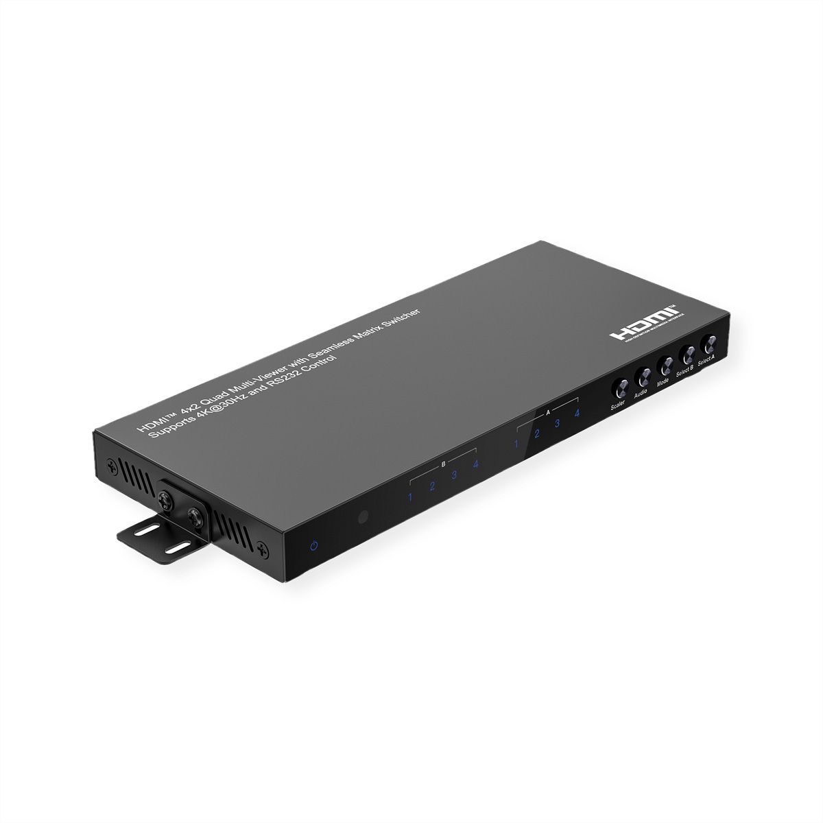 VALUE HDMI Matrix Switch, 4x2 QUAD Multi-Viewer, nahtlose Umschaltung