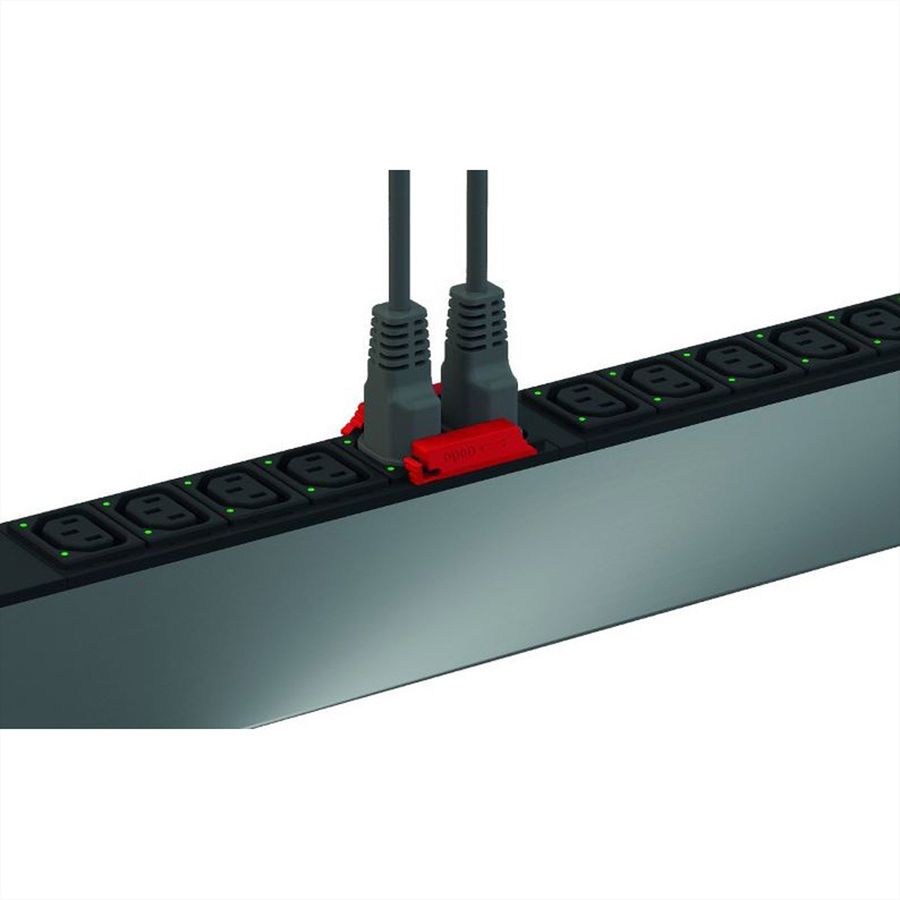 BACHMANN Steckdosenleiste 19" 1HE 12x C13 Buchse, Schutzkontakt-Stecker