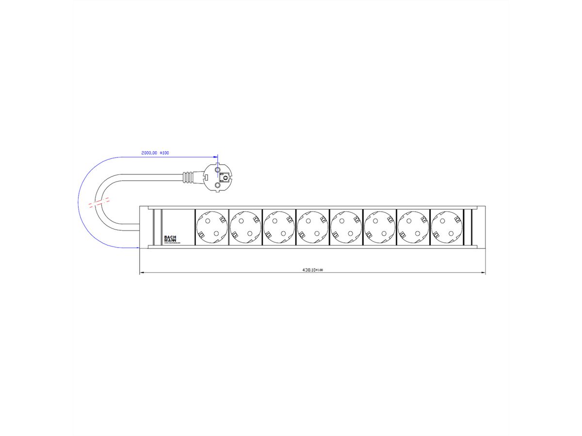 BACHMANN CONNECT LINE 8xSchutzkontakt