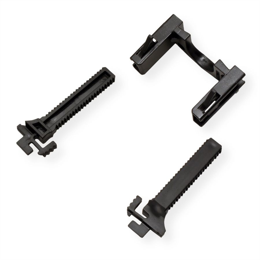 BACHMANN PDU Verriegelung für C13/C19 Buchsen, 6 Set, schwarz