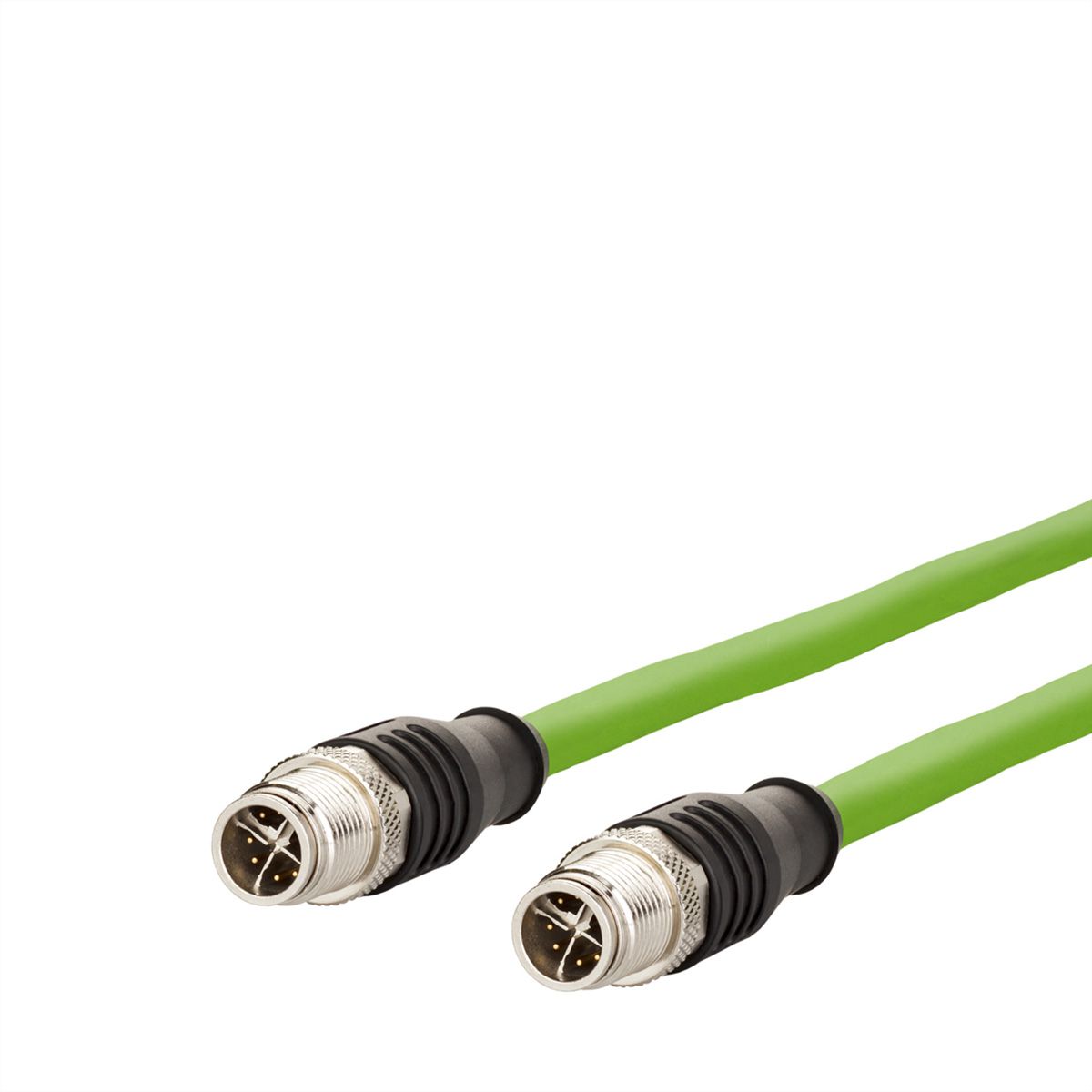 METZ CONNECT Verbindungsleitung M12 ST-M12 ST, 8-pol X-kodiert, gerade-gerade, 1 m