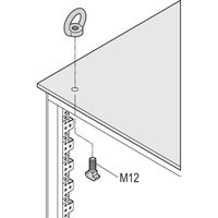 SCHROFF Kranöse für Flachdach - KRANOESEN SATZ M12 4STK