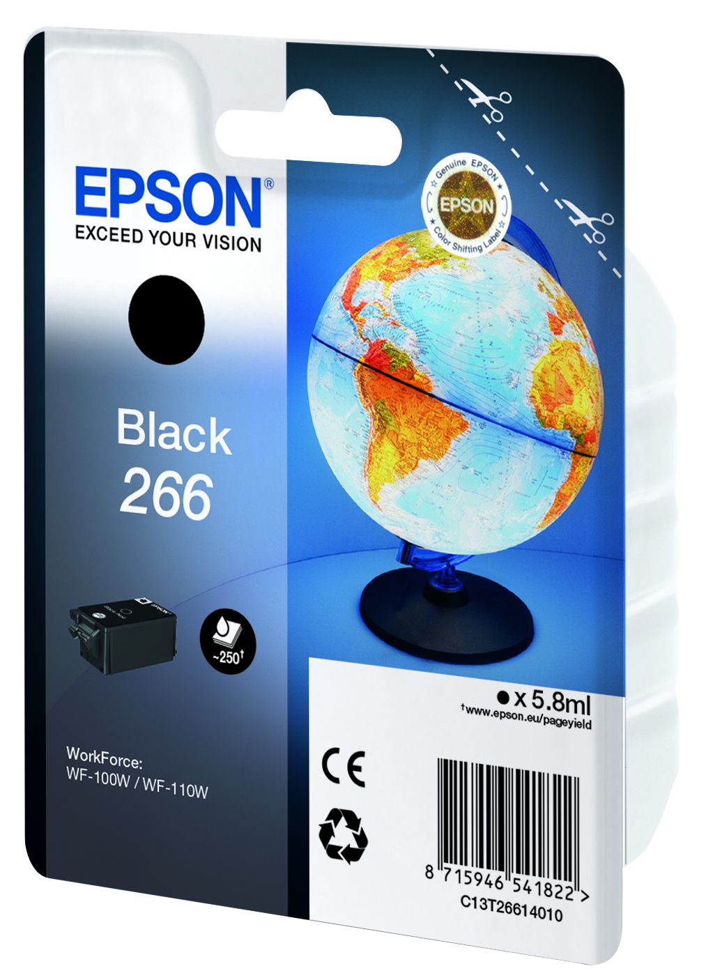 Epson Globe Singlepack Black 266 ink cartridge