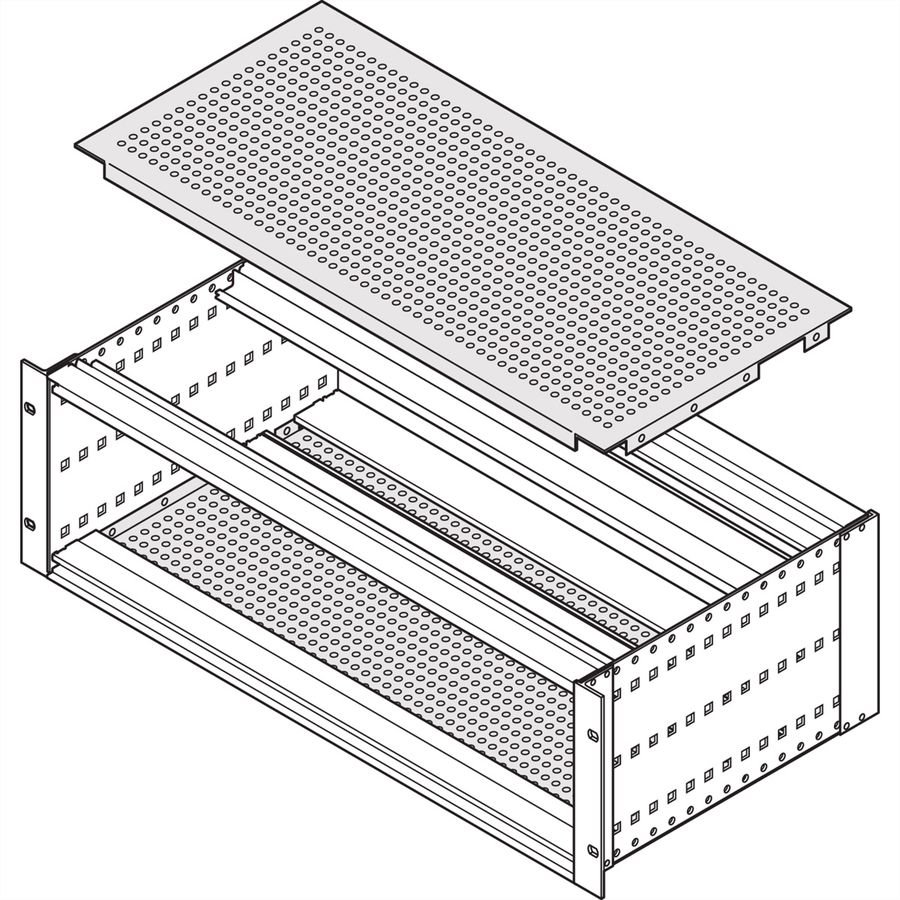SCHROFF Abdeckblech für Anschraubung an die Seitenwand, 277,75 mm tief (VME64x) - ABDECKBL.EMC 84TE 277.75T 2ST