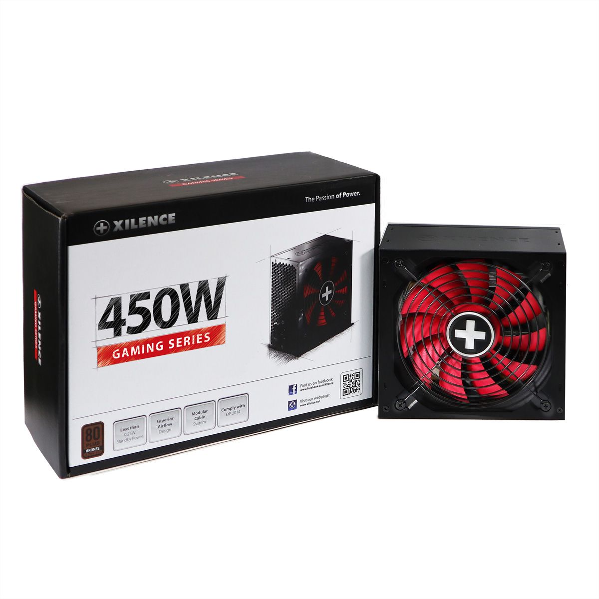 Xilence XP450R10 450W PC Netzteil, 80+ Bronze, Gaming, ATX